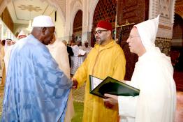 Image du Maroc Professionnelle de  Sa Majesté le Roi Mohammed VI, Amir Al Mouminine, préside à Rabat la deuxième causerie religieuse du mois sacré de Ramadan 1439", le 22 Mai 2018 (Photo/ SPPR) via Jalilbounhar.com 